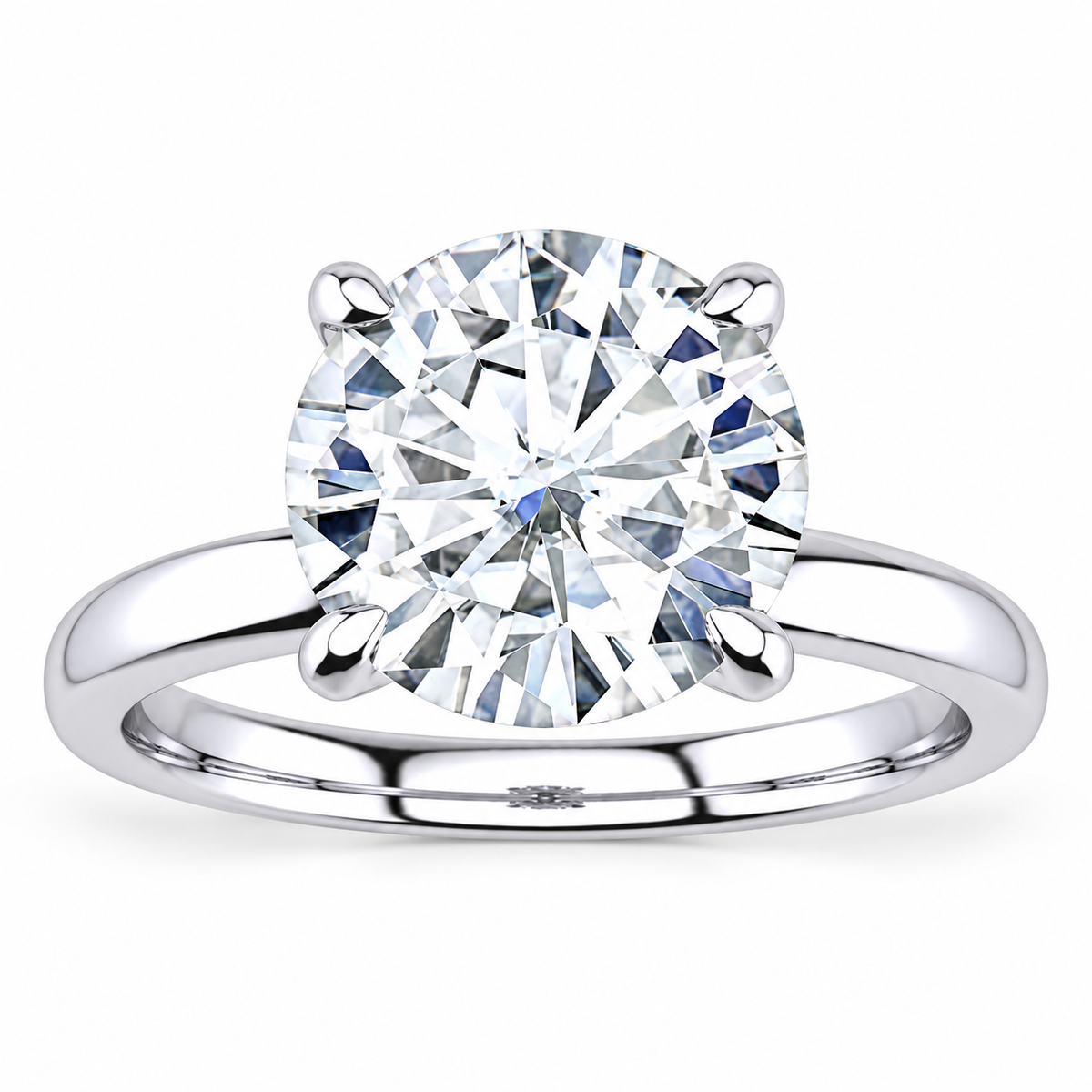 Mackenzie Lab Grown Diamond Ring — white gold — front view