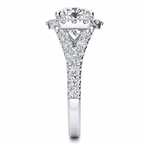 Macy Lab Grown Diamond Ring — white gold — end view