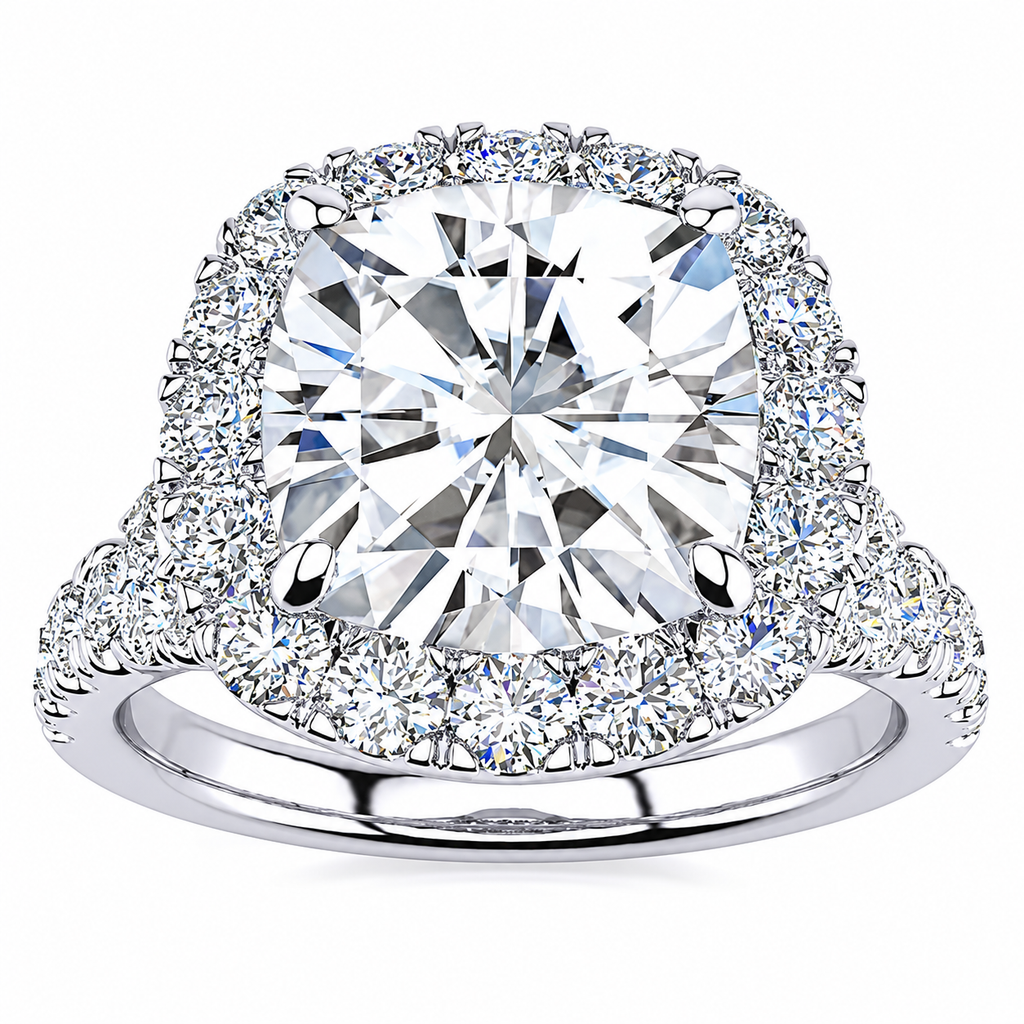 Macy Lab Grown Diamond Ring — white gold — front view