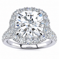 Macy Lab Grown Diamond Ring — white gold — front view