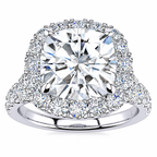 Macy Lab Grown Diamond Ring — white gold — front view