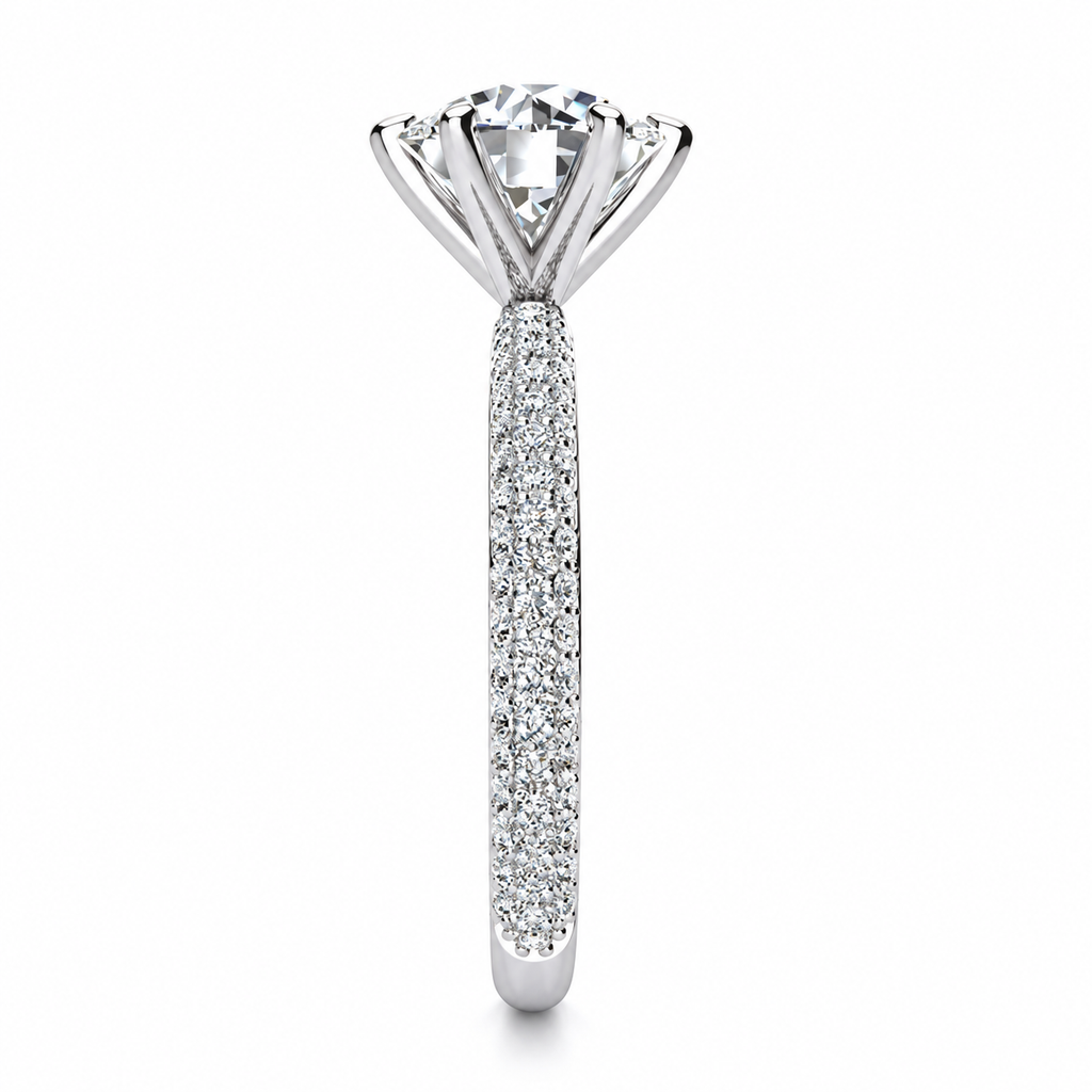 Madilyn Lab Grown Diamond Ring — white gold — end view