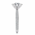 Madilyn Lab Grown Diamond Ring — white gold — end view