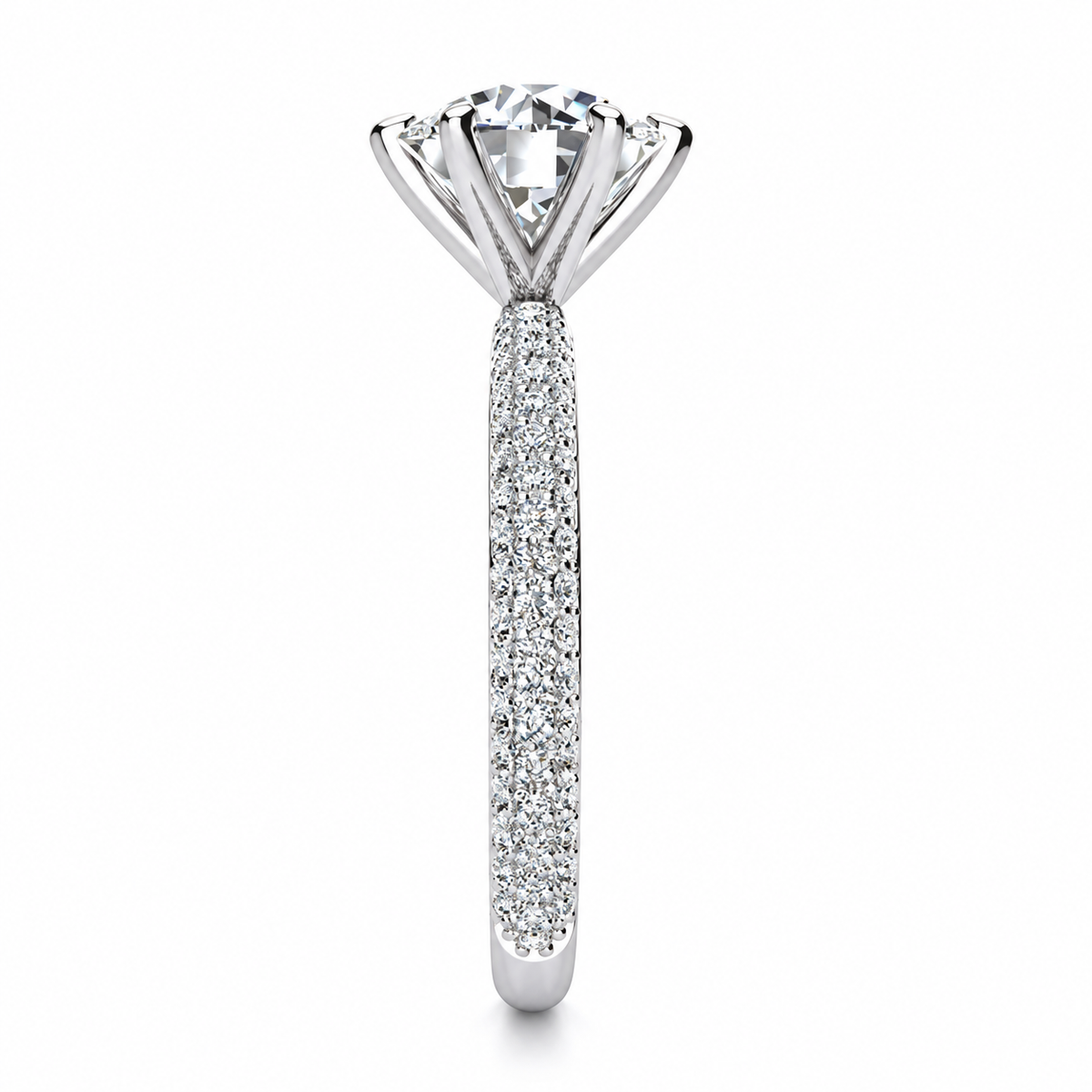 Madilyn Lab Grown Diamond Ring — white gold — end view