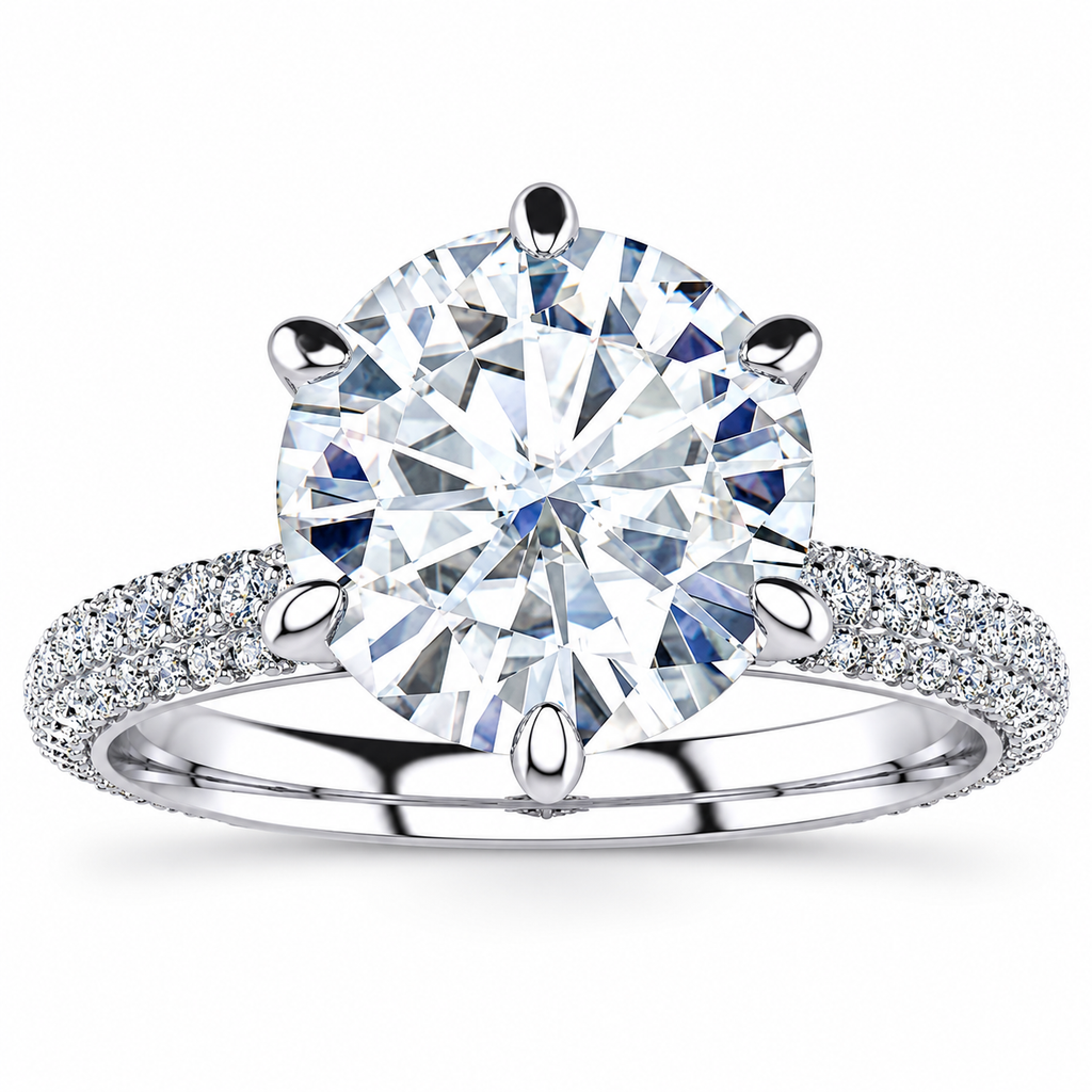 Madilyn Lab Grown Diamond Ring — white gold — front view