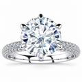 Madilyn Lab Grown Diamond Ring — white gold — front view
