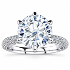 Madilyn Lab Grown Diamond Ring — white gold — front view