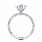 Madilyn Lab Grown Diamond Ring — white gold — side profile