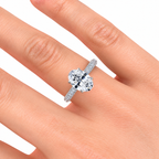 Mady engagement ring — white gold — on hand