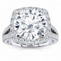 Margaret Lab Grown Diamond Ring — white gold — front view