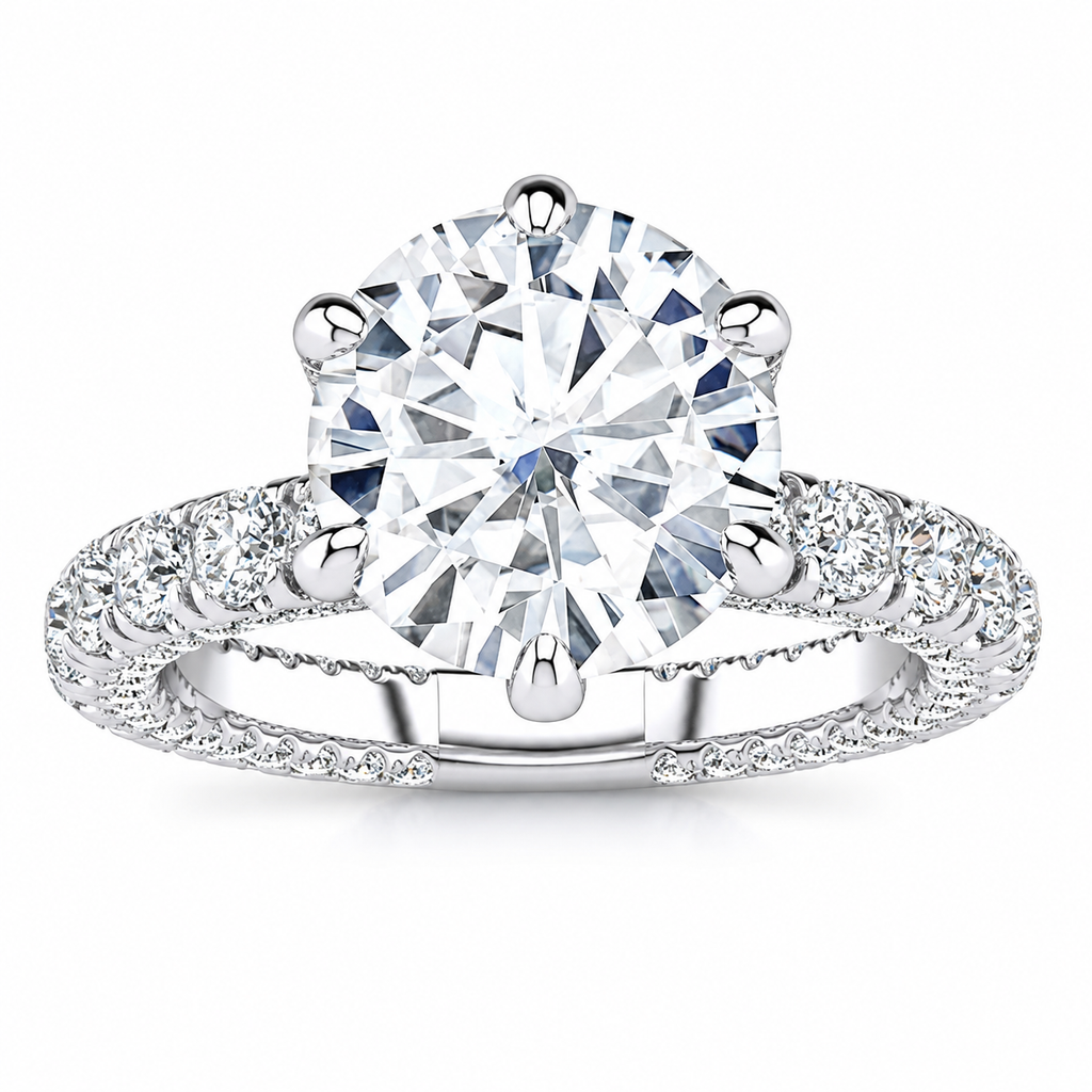 Marisa Lab Grown Diamond Ring — white gold — front view