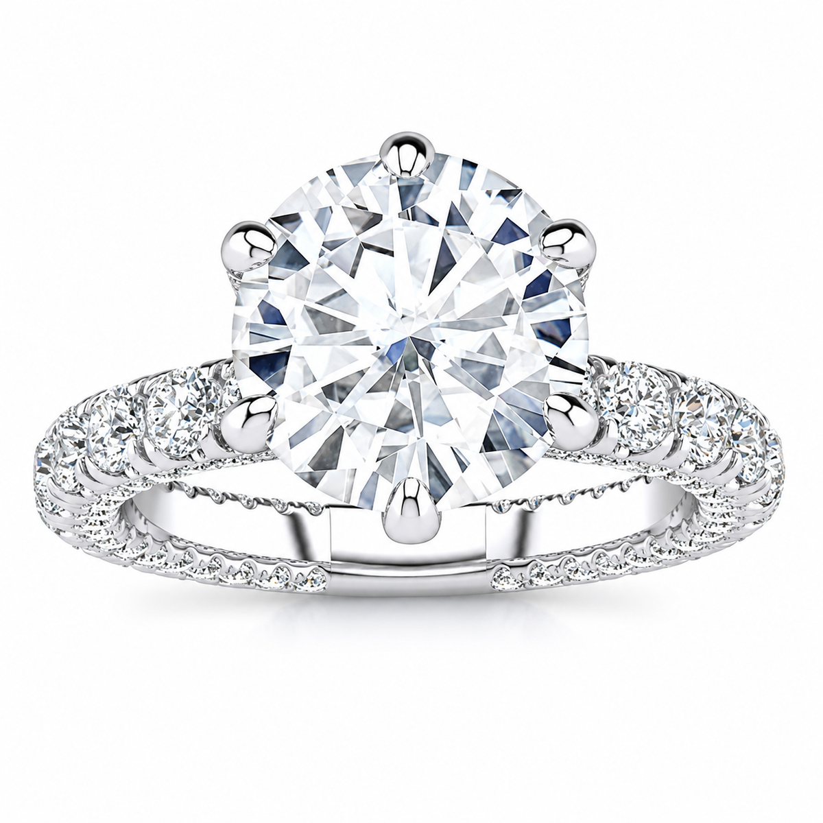 Marisa Lab Grown Diamond Ring — white gold — front view