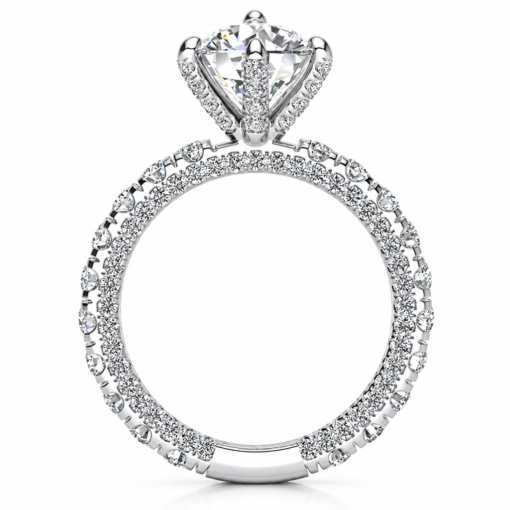 Marisa Lab Grown Diamond Ring — white gold — side view
