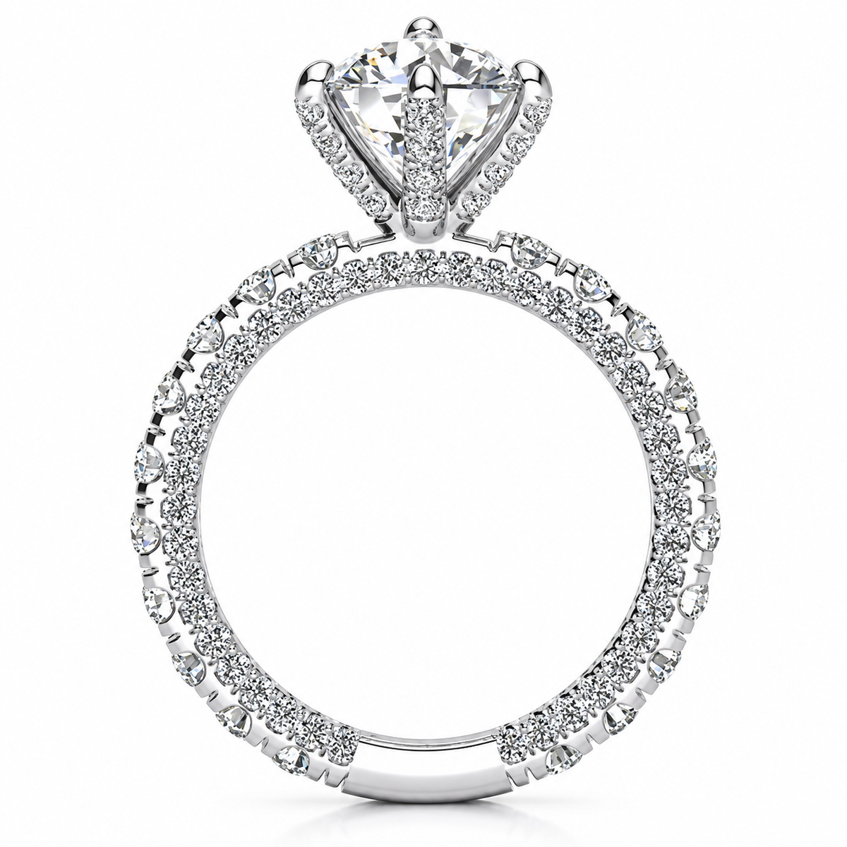 Marisa Lab Grown Diamond Ring — white gold — side view