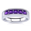 Steve Amethyst Men Ring