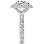 Melanie Lab Grown Diamond Ring — white gold — end view