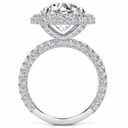 Melanie Lab Grown Diamond Ring — white gold — side view
