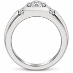 Men's 1 3/4 CTW Lab-Grown Diamond Accented Band – 689072 — 14K White Gold, profile view