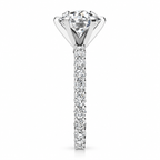 Meredith Lab Grown Diamond Ring — white gold — end view