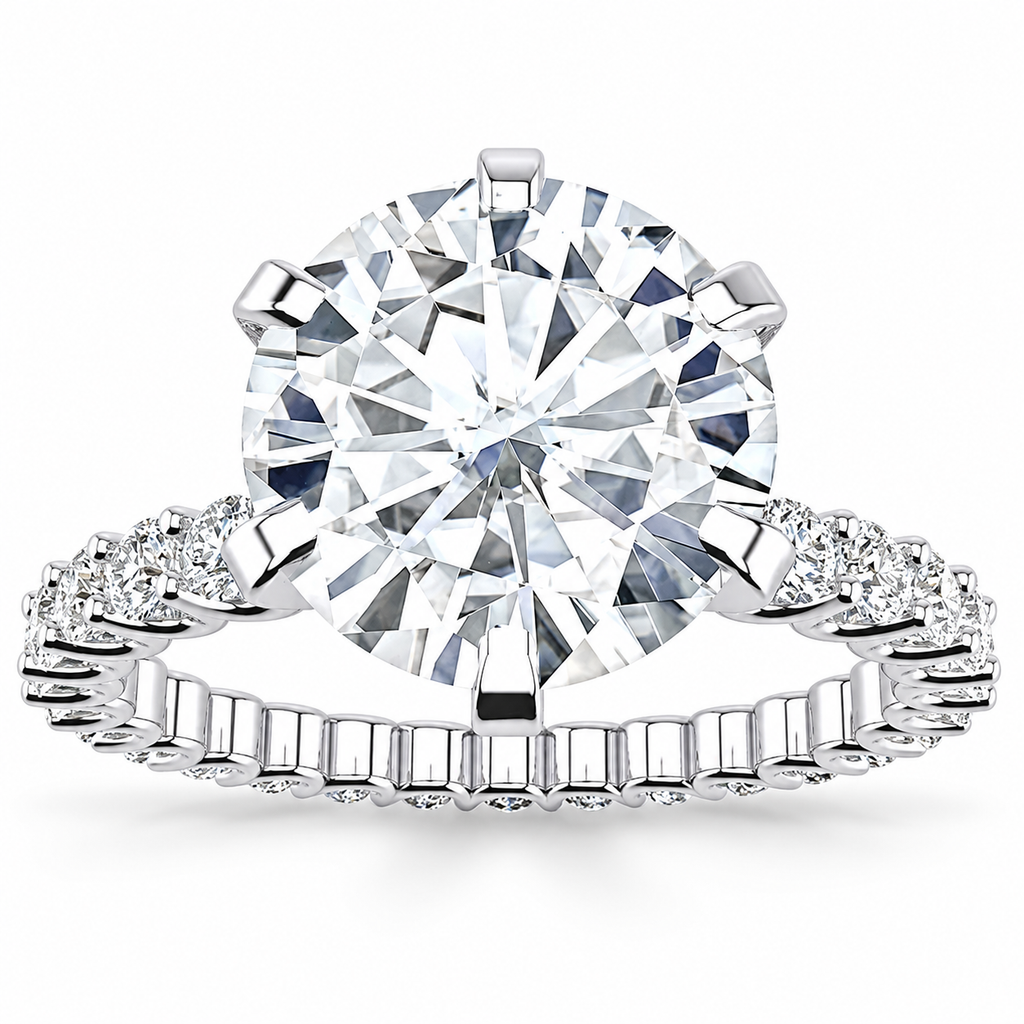 Meredith Lab Grown Diamond Ring — white gold — front view