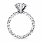 Meredith Lab Grown Diamond Ring — white gold — side profile