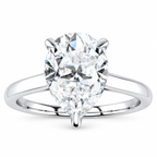 Mila Lab Grown Diamond Ring — white gold — front view