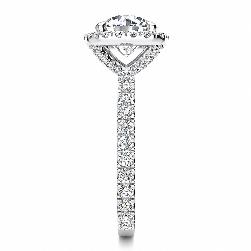 Miriam Lab Grown Diamond Ring — white gold — end view