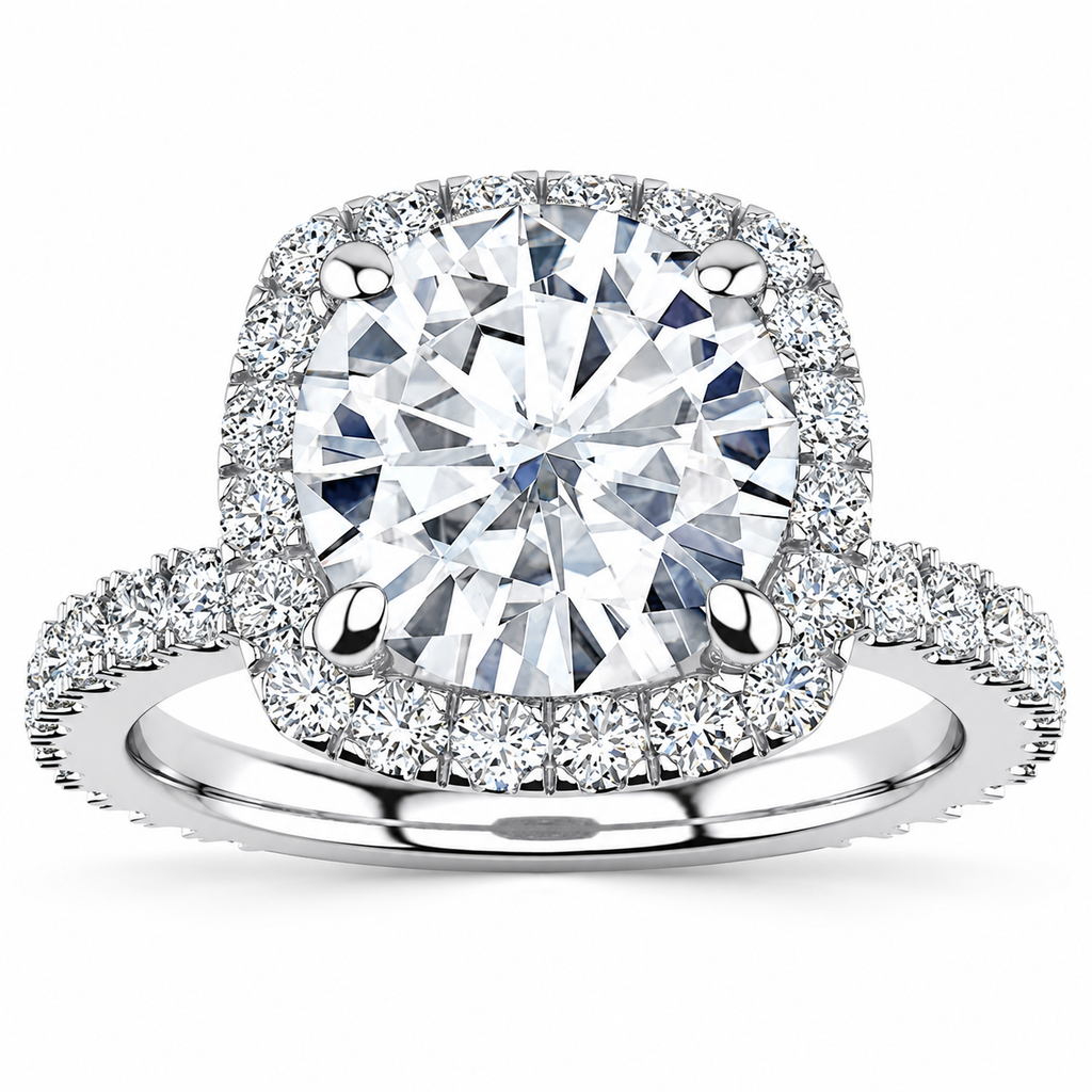 Miriam Lab Grown Diamond Ring — white gold — front view