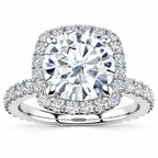 Miriam Lab Grown Diamond Ring — white gold — front view