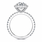 Miriam Lab Grown Diamond Ring — white gold — side profile