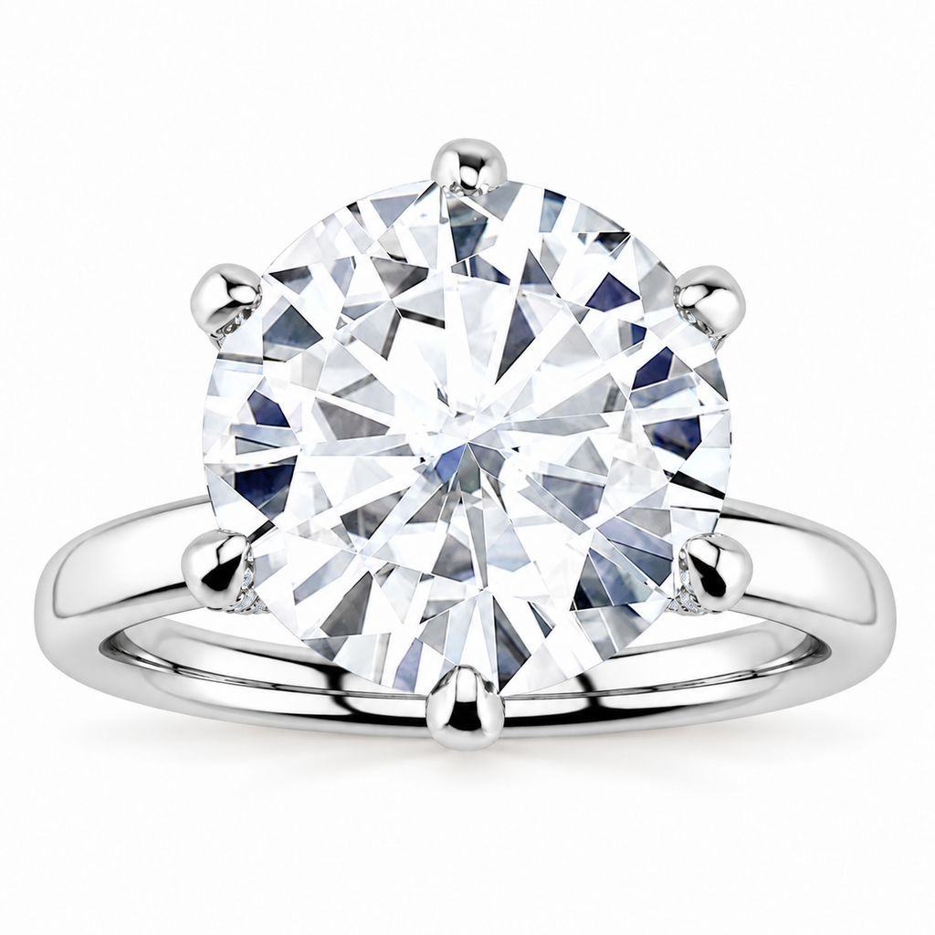 Molly Lab Grown Diamond Ring — white gold — front view