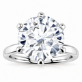 Molly Lab Grown Diamond Ring — white gold — front view