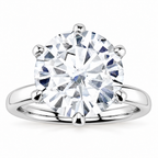 Molly Lab Grown Diamond Ring — white gold — front view