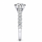 Nancy Lab Grown Diamond Ring — white gold — end view