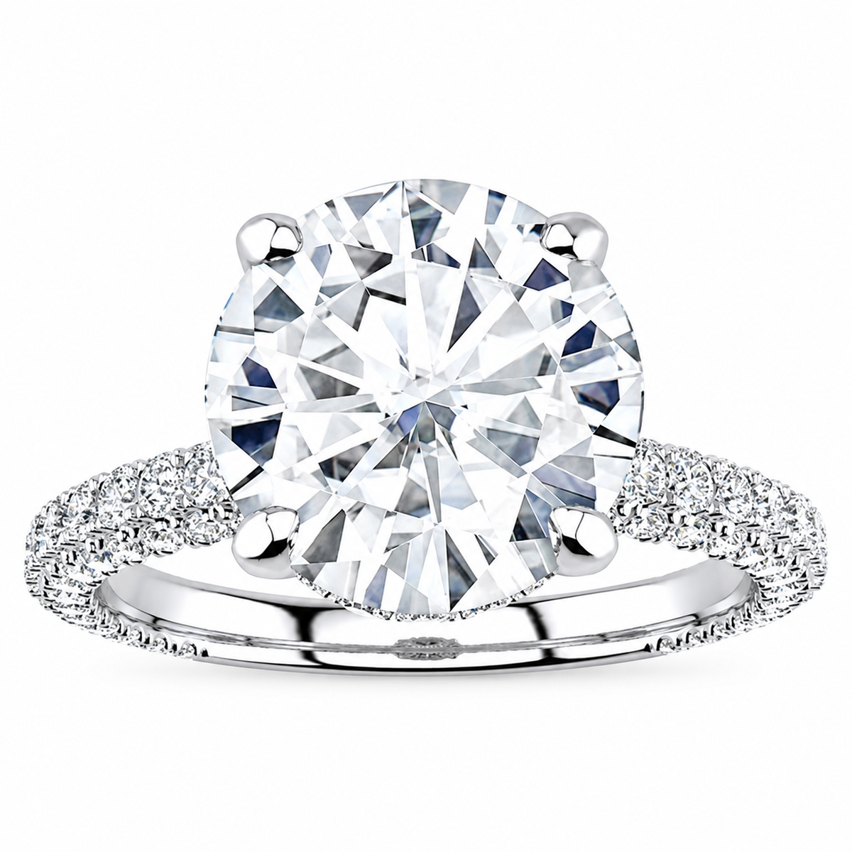 Nelly Lab Grown Diamond Ring — white gold — front view