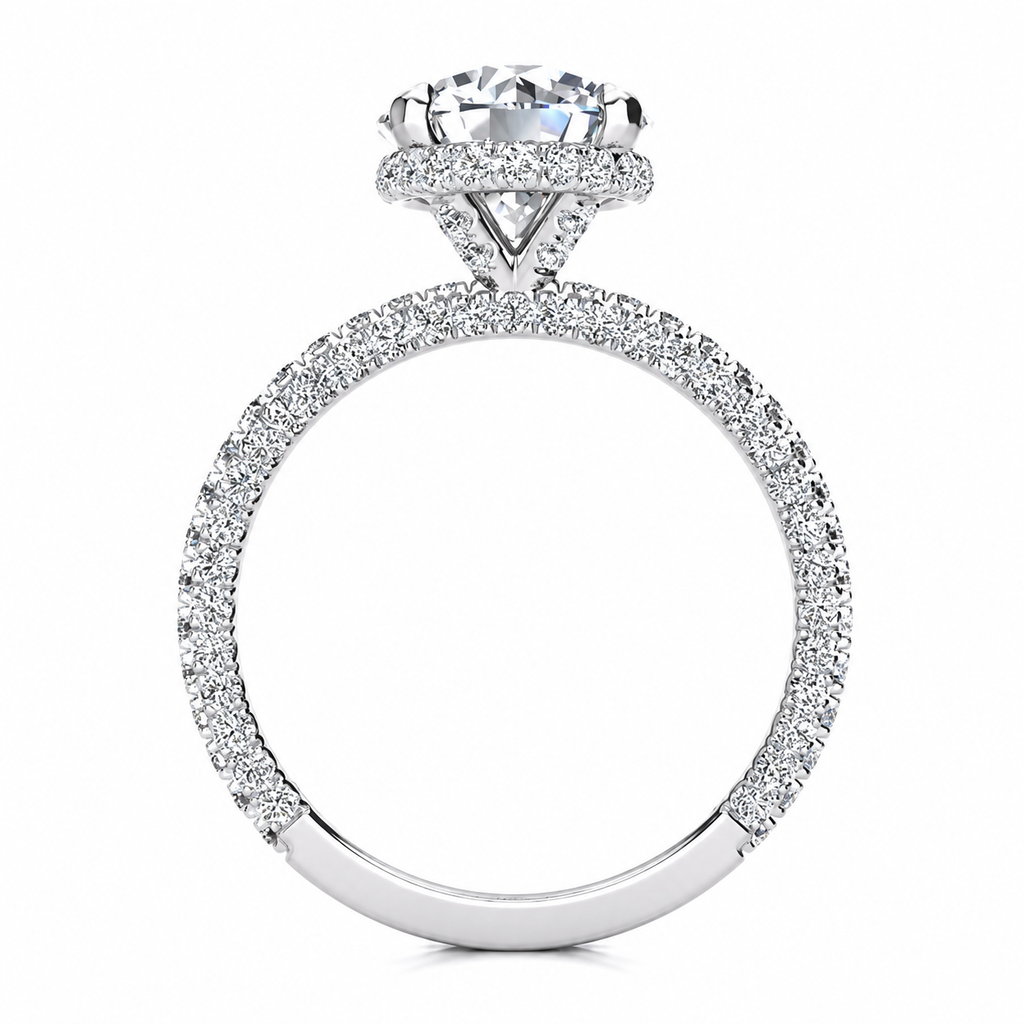 Nelly Lab Grown Diamond Ring — white gold — side view