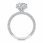 Nelly Lab Grown Diamond Ring — white gold — side view
