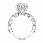 Nicole Lab Grown Ring — white gold — side view