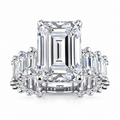Olivia Lab Grown Ring — white gold — front view