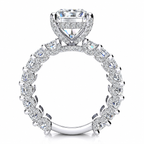 Olivia Lab Grown Ring — white gold — side view