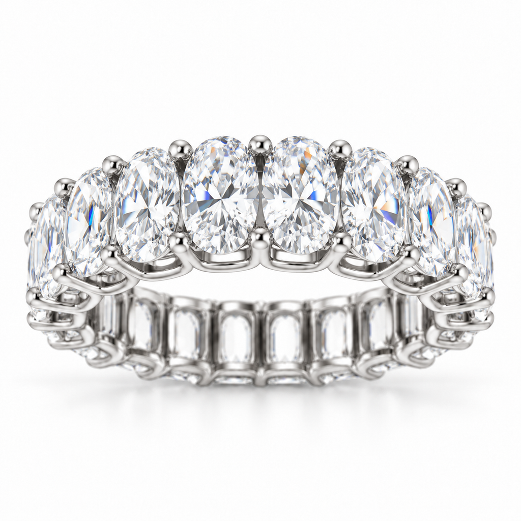 Oval-Cut Lab-Grown Diamond Eternity Band | E VVS2 – Alexander Sparks