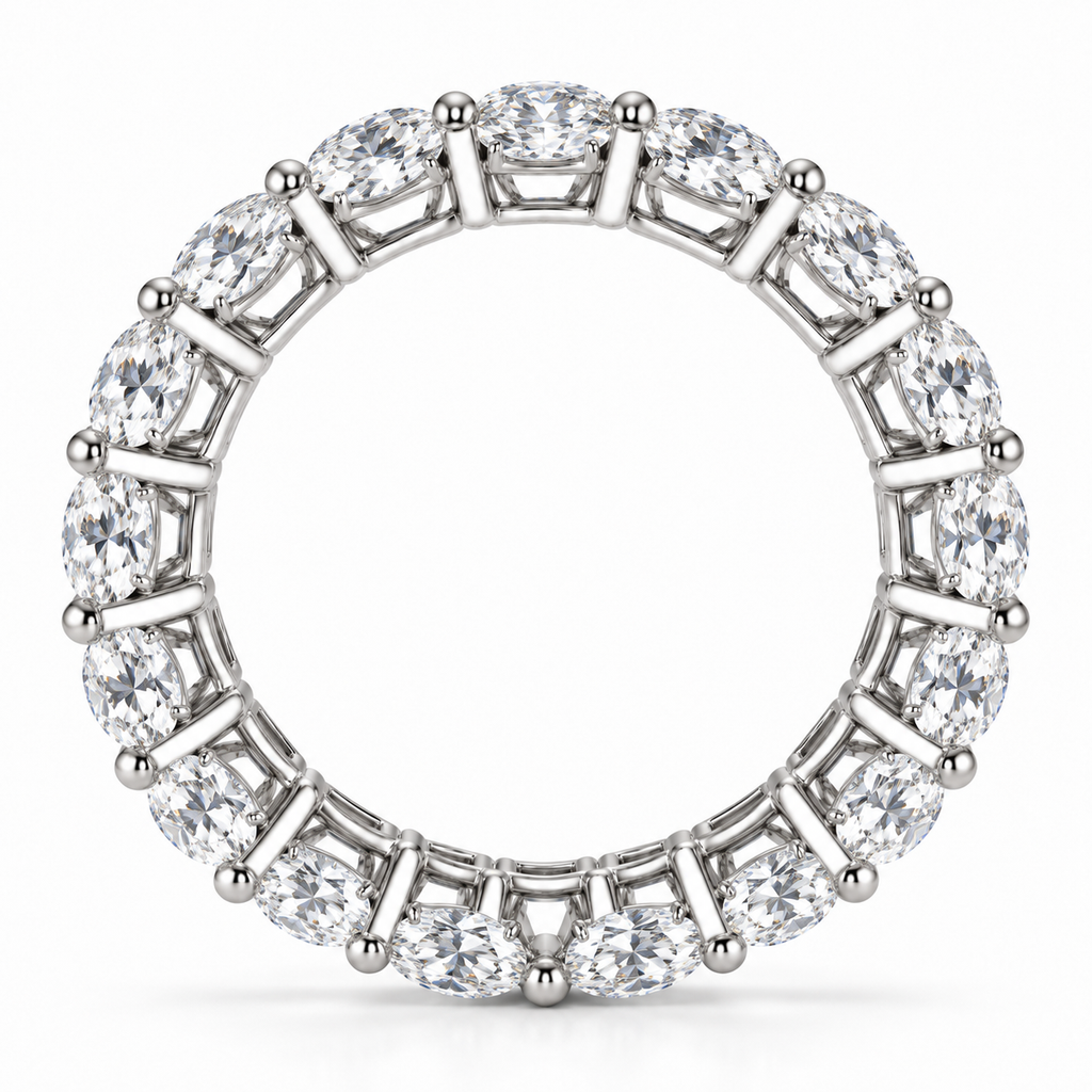 Oval-Cut Lab-Grown Diamond Eternity Band | E VVS2 – Alexander Sparks