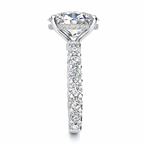 Paige Lab Grown Ring — white gold — end view