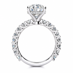 Paige Lab Grown Ring — white gold — side view