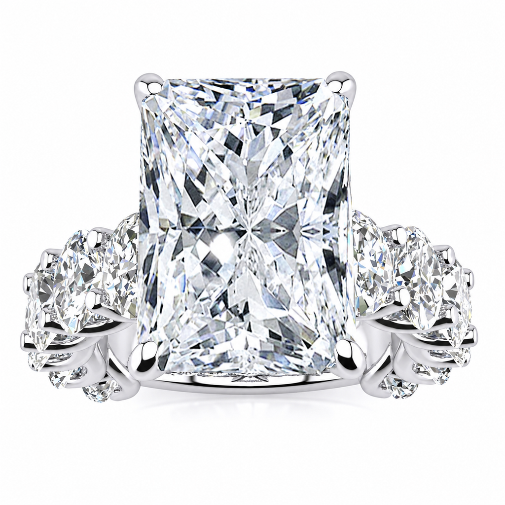 Pamela Lab Grown Diamond — white gold — front view