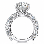 Pamela Lab Grown Diamond — white gold — side view