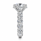 Paris Lab Grown Ring — white gold — end view