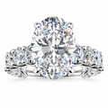 Paris Lab Grown Ring — white gold — front view