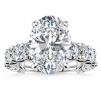 Paris Lab Grown Ring — white gold — front view