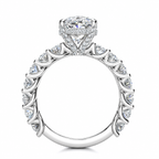 Paris Lab Grown Ring — white gold — side view